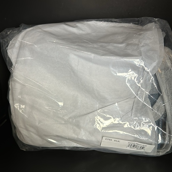 NWT Coach Rogue Bag 25 In Regenerative Leather Dark Denim Purse handbag Blue - Picture 9 of 13